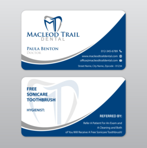 Business Card Design by Infinitive Technology for Macleod Trail Dental | Design: #21604013