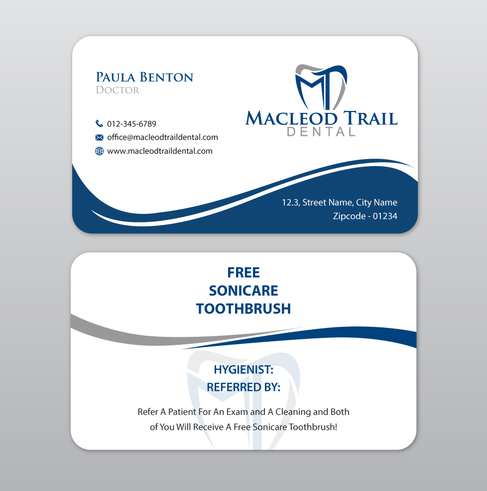 Diseño de Tarjeta de Presentación por Infinitive Technology para Macleod Trail Dental | Diseño #21604014