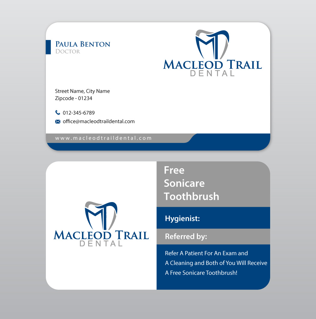 Diseño de Tarjeta de Presentación por Infinitive Technology para Macleod Trail Dental | Diseño #21604015