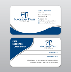Business Card Design by Infinitive Technology for Macleod Trail Dental | Design: #21604016