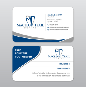Business Card Design by Infinitive Technology for Macleod Trail Dental | Design: #21604017