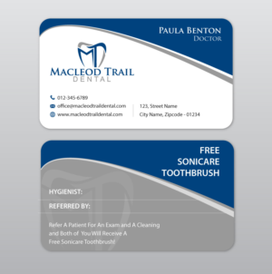 Business Card Design by Infinitive Technology for Macleod Trail Dental | Design: #21604019