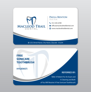 Business Card Design by Infinitive Technology for Macleod Trail Dental | Design: #21604020
