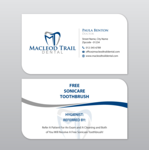 Business Card Design by Infinitive Technology for Macleod Trail Dental | Design: #21604057