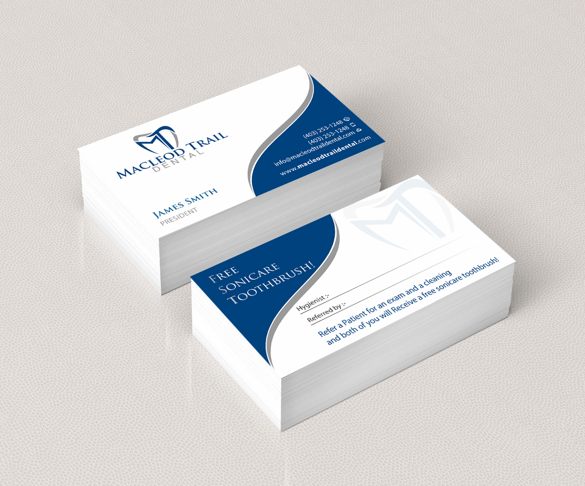 Diseño de Tarjeta de Presentación por Infinitive Technology para Macleod Trail Dental | Diseño #21604790