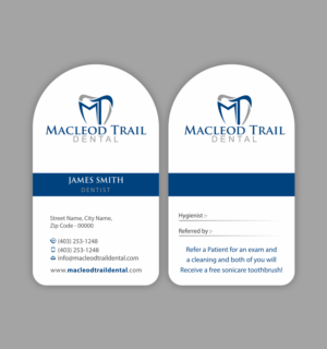 Business Card Design by Infinitive Technology for Macleod Trail Dental | Design: #21610769