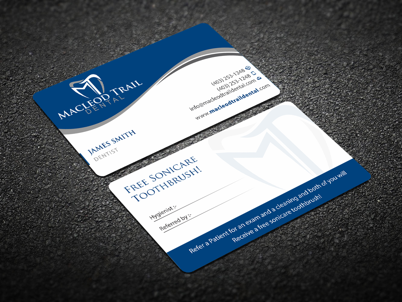 Business Card Design by Infinitive Technology for Macleod Trail Dental | Design #21611383