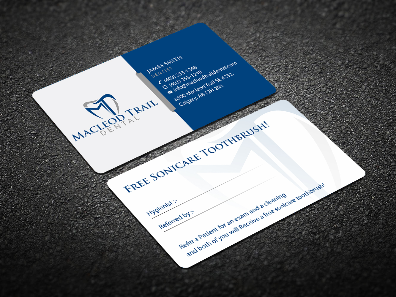 Visitenkarten-Design von Infinitive Technology für Macleod Trail Dental | Design #21612053