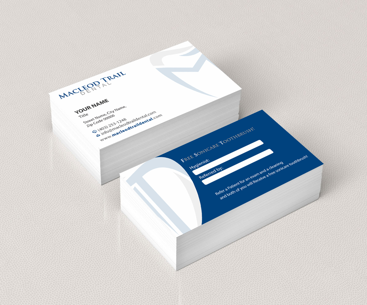 Business Card Design by Infinitive Technology for Macleod Trail Dental | Design #21612677
