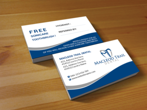 Business Card Design by Creations Box 2015 for Macleod Trail Dental | Design: #21606590
