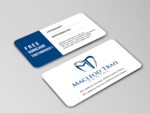 Business Card Design by Creations Box 2015 for Macleod Trail Dental | Design: #21607804