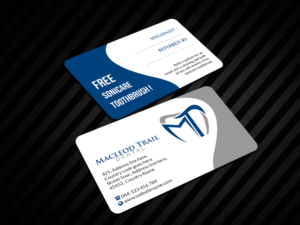 Business Card Design by Creations Box 2015 for Macleod Trail Dental | Design: #21614073