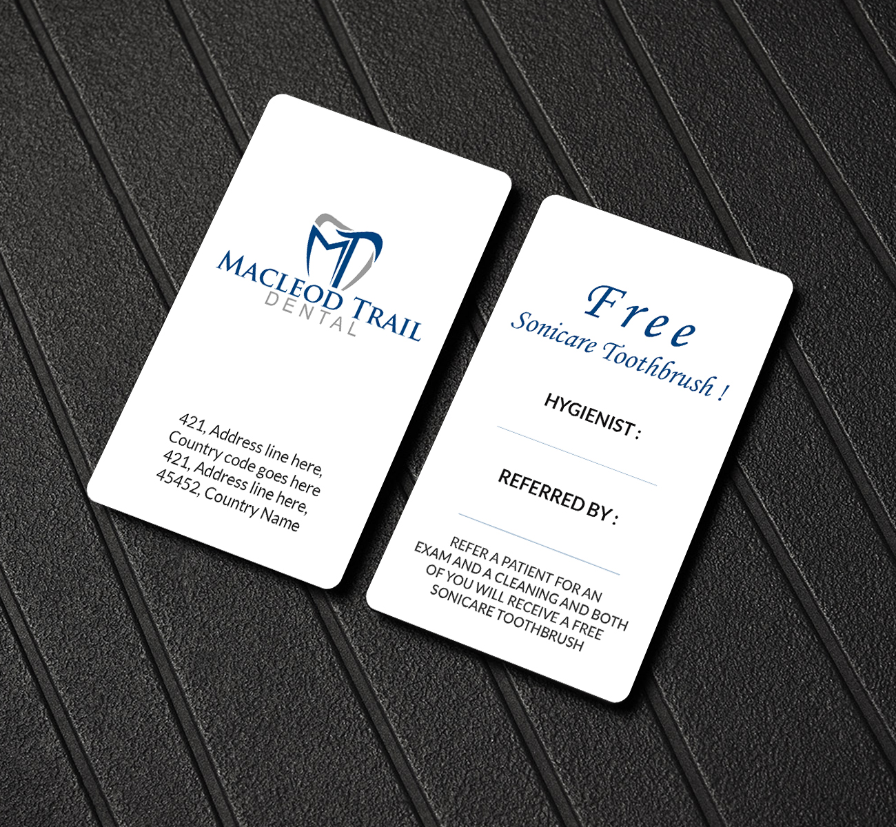 Business Card Design by Creations Box 2015 for Macleod Trail Dental | Design #21614093