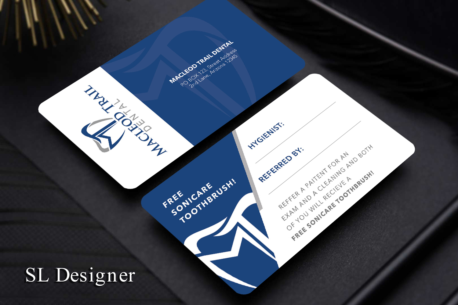 Business Card Design by SL Designer for Macleod Trail Dental | Design #21599394