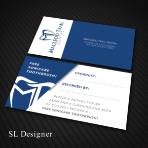 Dental Hygiene referral cards | Business Card Design by SL Designer