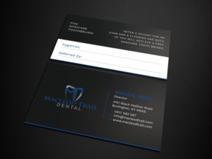 Diseño de Tarjeta de Presentación por Tripti Ranjan Gain para Macleod Trail Dental | Diseño: #21604566