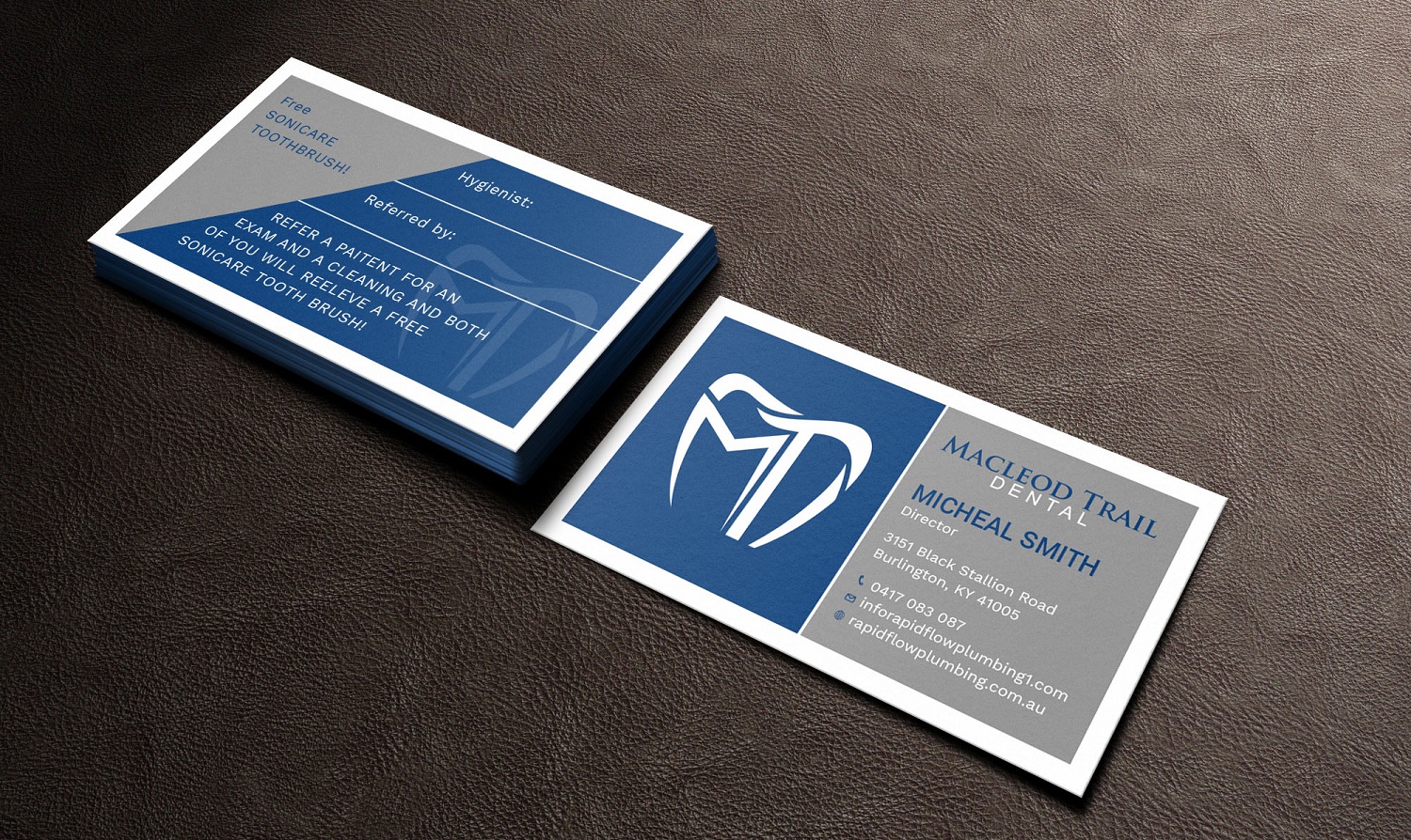 Business Card Design by Tripti Ranjan Gain for Macleod Trail Dental | Design #21604568