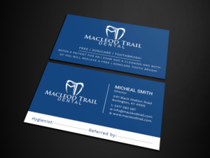 Diseño de Tarjeta de Presentación por Tripti Ranjan Gain para Macleod Trail Dental | Diseño: #21604573