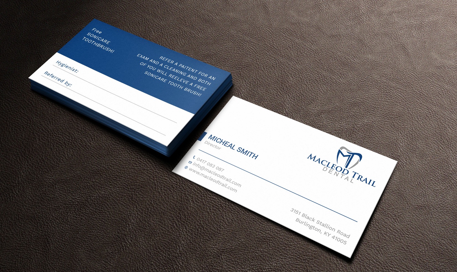 Business Card Design by Tripti Ranjan Gain for Macleod Trail Dental | Design #21604575