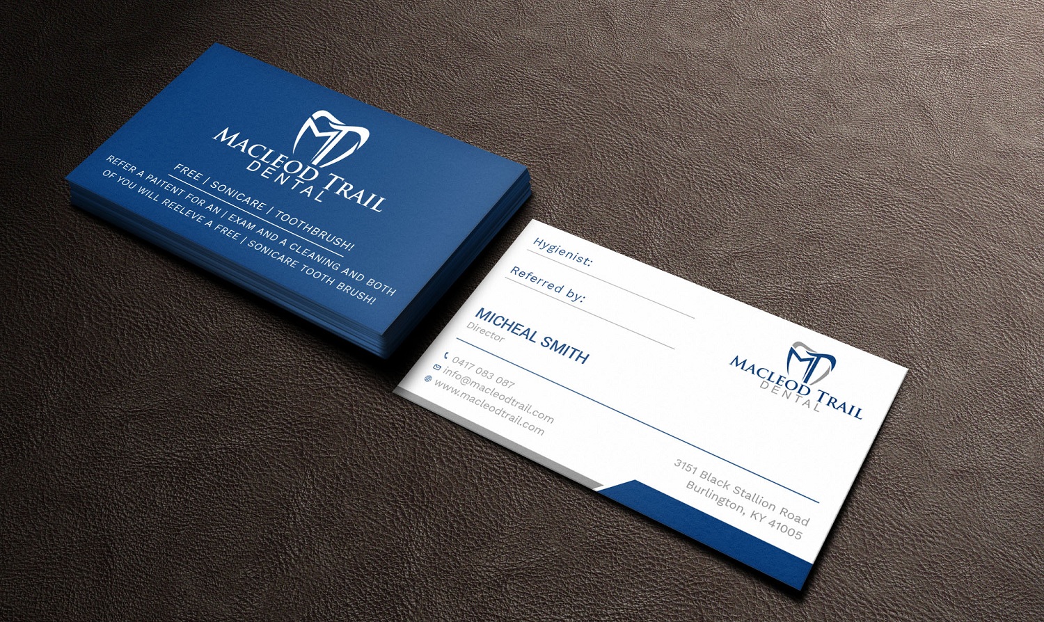 Business Card Design by Tripti Ranjan Gain for Macleod Trail Dental | Design #21604578