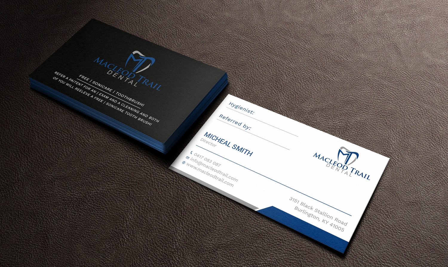 Diseño de Tarjeta de Presentación por Tripti Ranjan Gain para Macleod Trail Dental | Diseño #21604579
