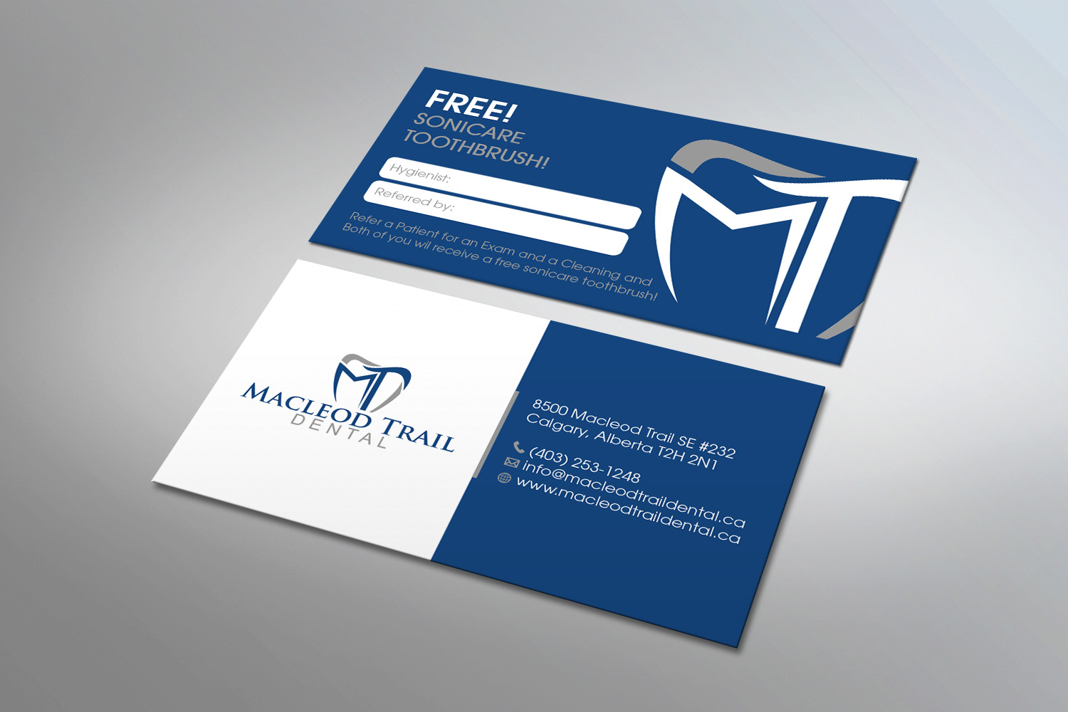 Business Card Design by MDesign for Macleod Trail Dental | Design #21601919