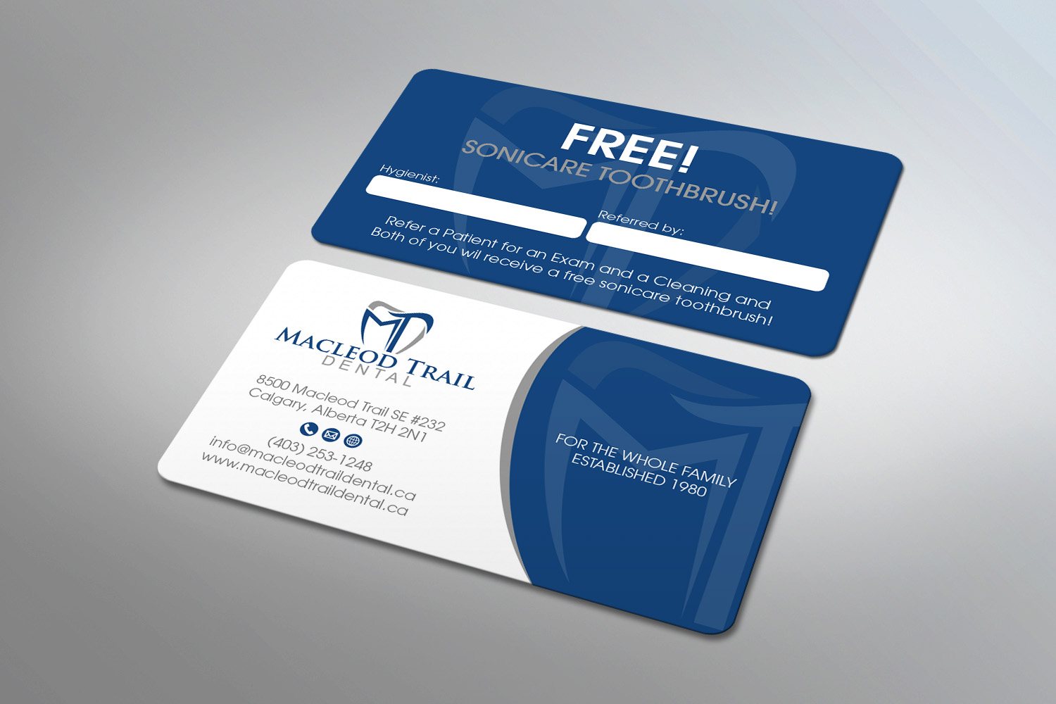 Business Card Design by MDesign for Macleod Trail Dental | Design #21601928