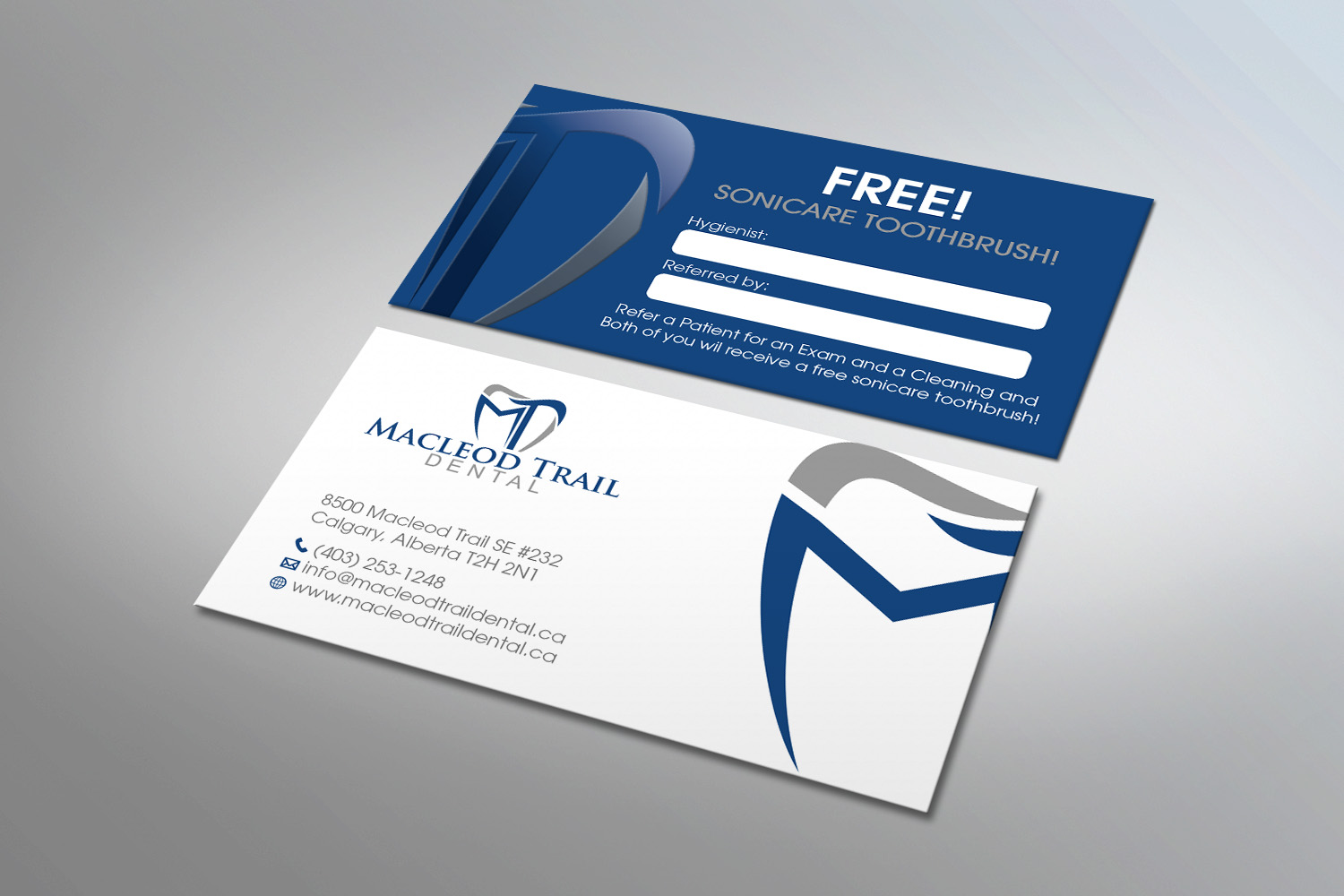 Business Card Design by MDesign for Macleod Trail Dental | Design #21601930