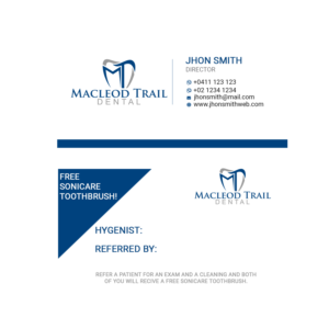 Diseño de Tarjeta de Presentación por Rahu para Macleod Trail Dental | Diseño: #21615596