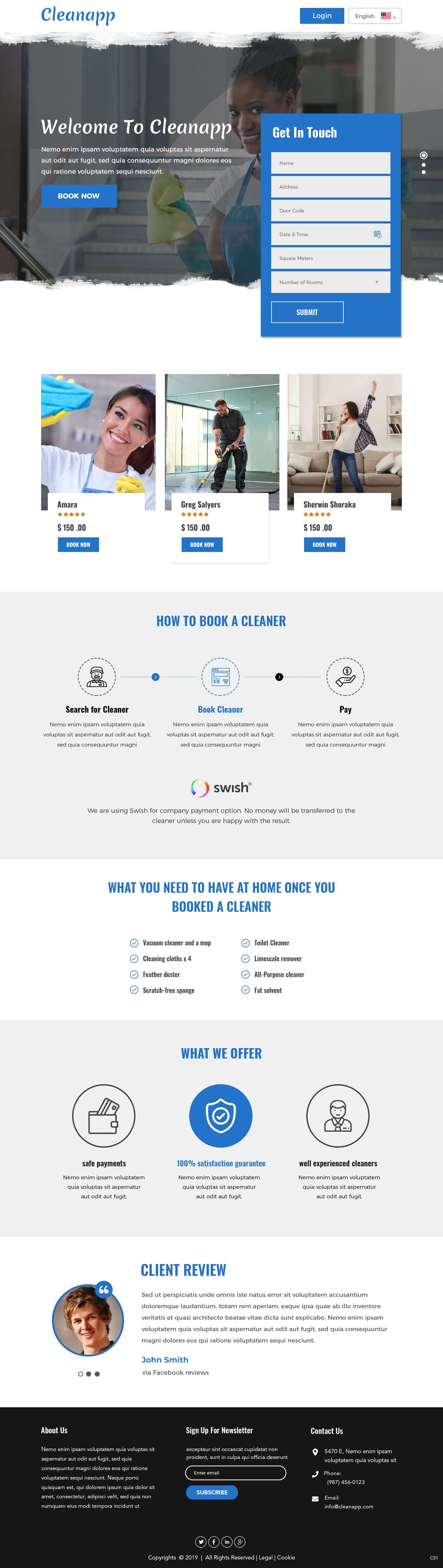 Web Design by pb for CleanApp | Design #21622433