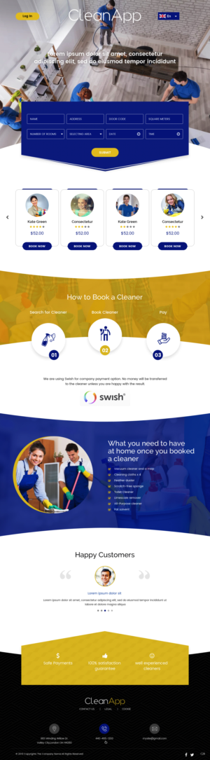 Web Design by pb for CleanApp | Design: #21622435