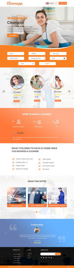 Web Design by pb for CleanApp | Design: #21622449