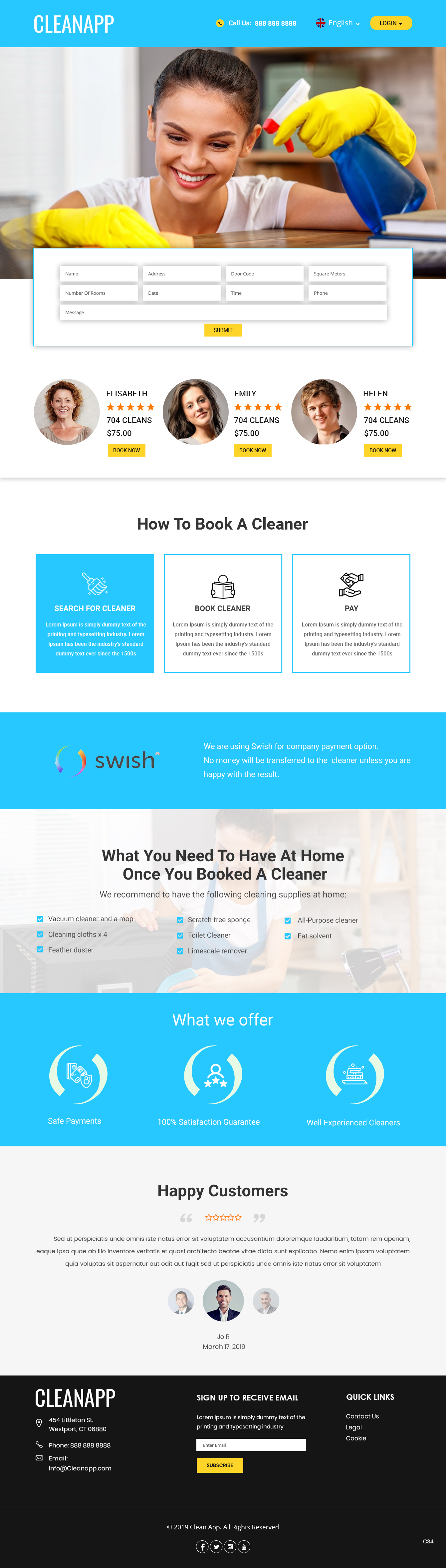 Web Design par pb pour CleanApp | Design #21622451