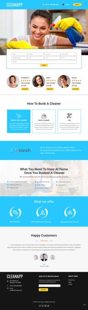 Web Design by pb for CleanApp | Design: #21622451