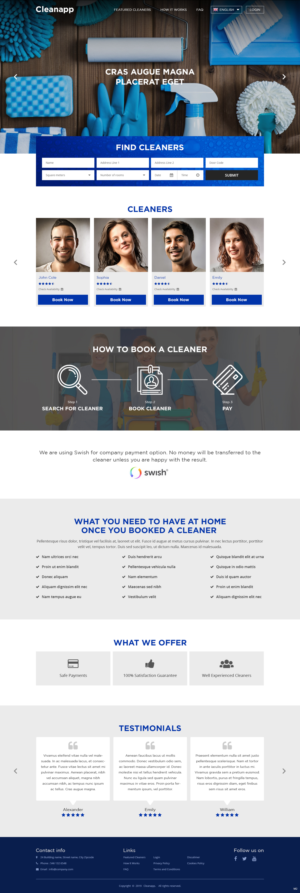 Web Design by pb for CleanApp | Design: #21629679