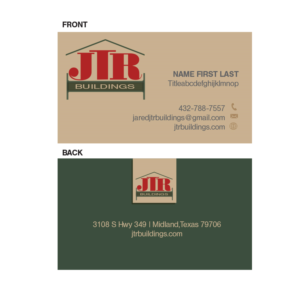 Logo Design by Kathi F for JTR BUILDINGS LLC | Design: #21608436