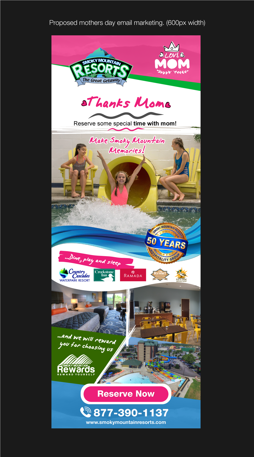 Email Marketing Design by Benson M. for Smoky Mountain Resorts | Design #21610165