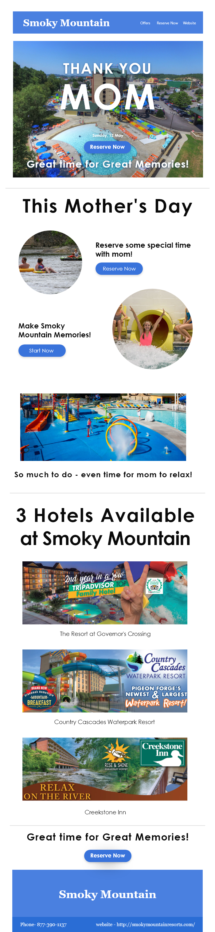 Email Marketing Design by Bharat Sati for Smoky Mountain Resorts | Design #21608917