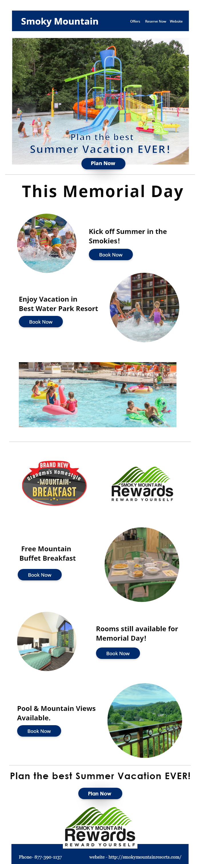 Email Marketing Design by Bharat Sati for Smoky Mountain Resorts | Design #21609062
