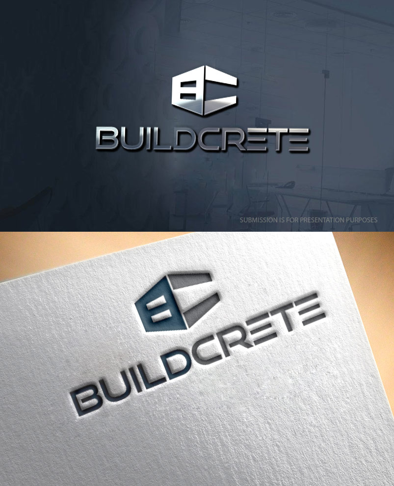Bold, Playful, Concreter Logo Design for BuildCrete by graphicevolution ...