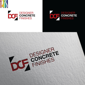 Designer Concrete Finishes | Diseño de Logo por Iris 3