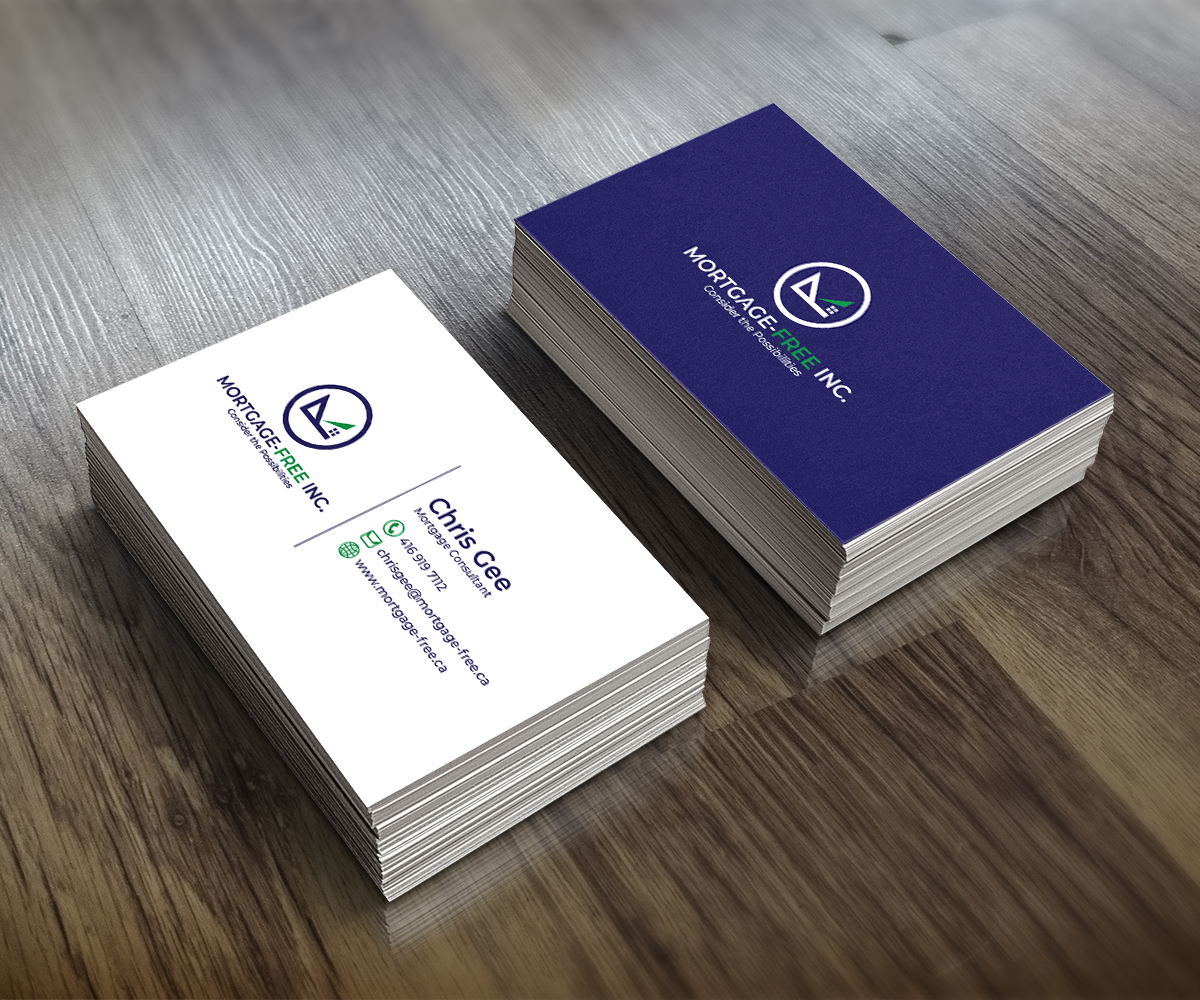 Business Card Design by aglaronde23 for My Mortgage Blueprint  | Design #21811655