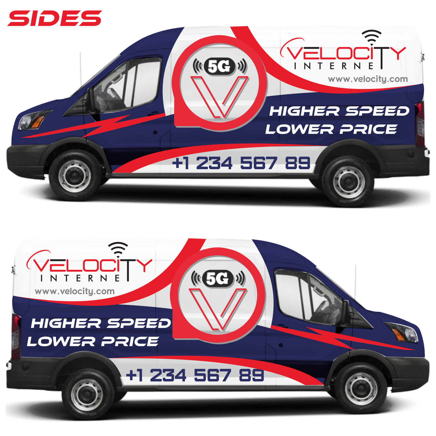 Design de Papeterie par elveneclipse pour velocity  wireless llc | Design #21621979