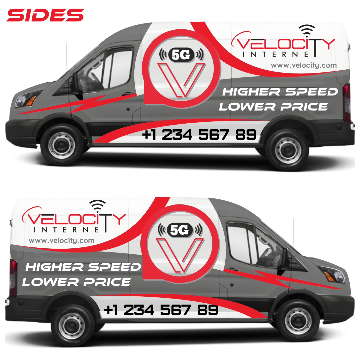 Stationery Design by elveneclipse for velocity  wireless llc | Design #21625221