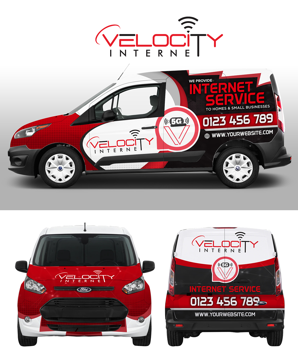 Diseño de Papelería por SAI DESIGNS para velocity  wireless llc | Diseño #21634572