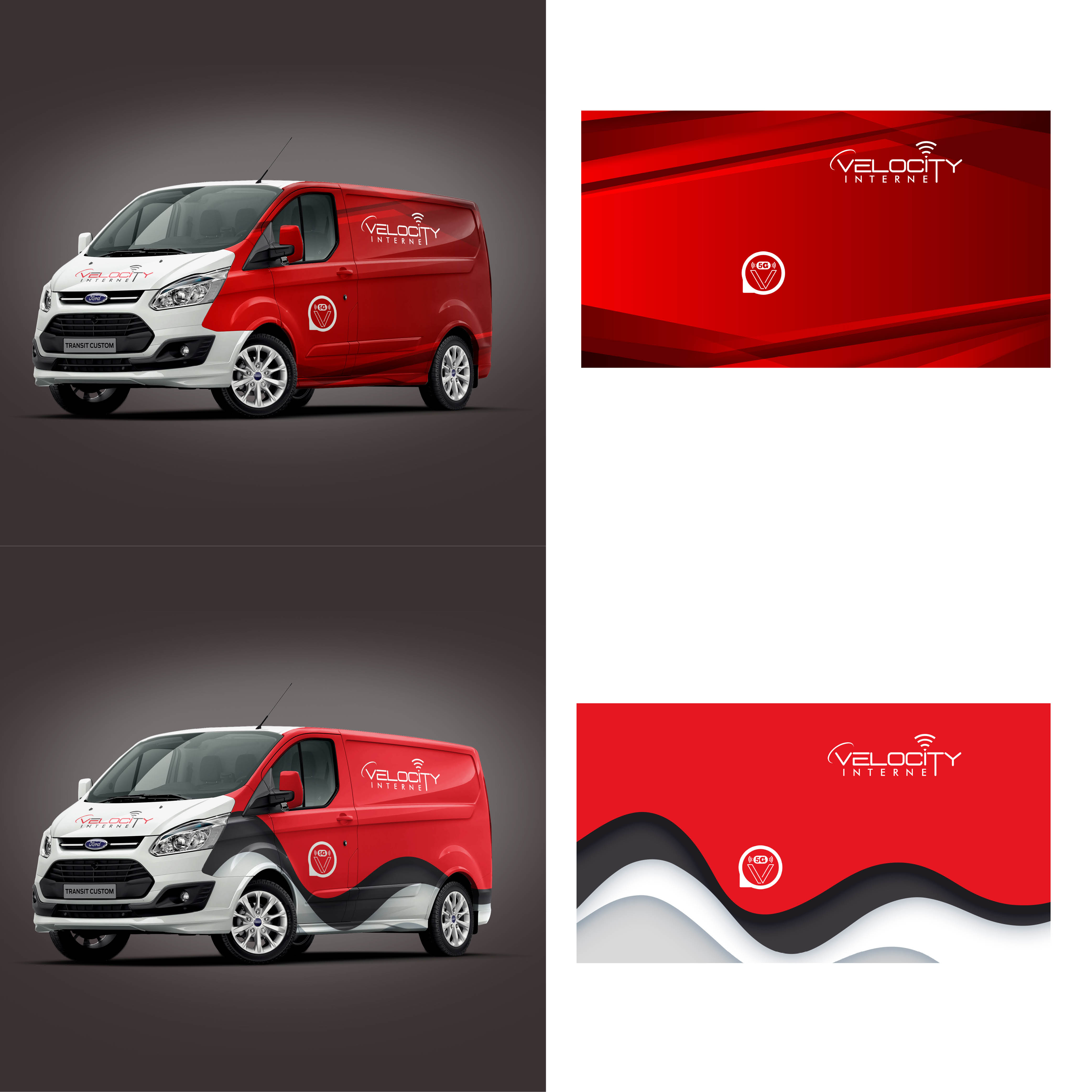 Stationery Design by enamalraj for velocity  wireless llc | Design #21621641
