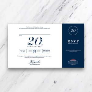 Invitation Design by FFoundry for Kempinski Hotel San Lawrenz | Design: #21718934