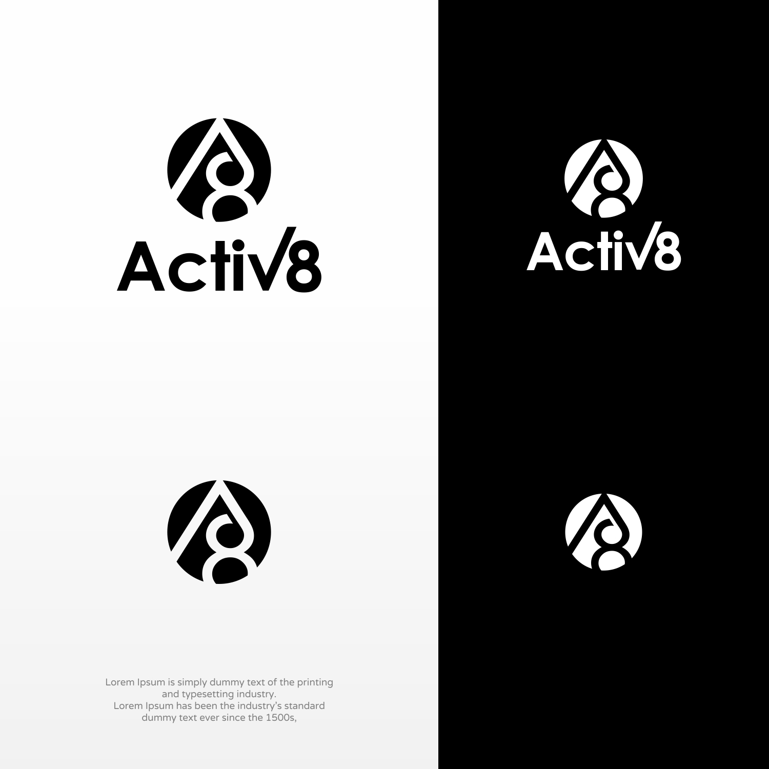 Logo Design by JesPixel for Activ8 Wear | Design #21621261