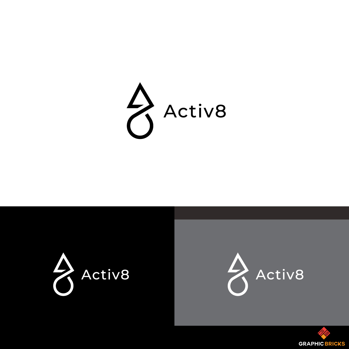 Logo Design by Graphic Bricks for Activ8 Wear | Design: #21620627
