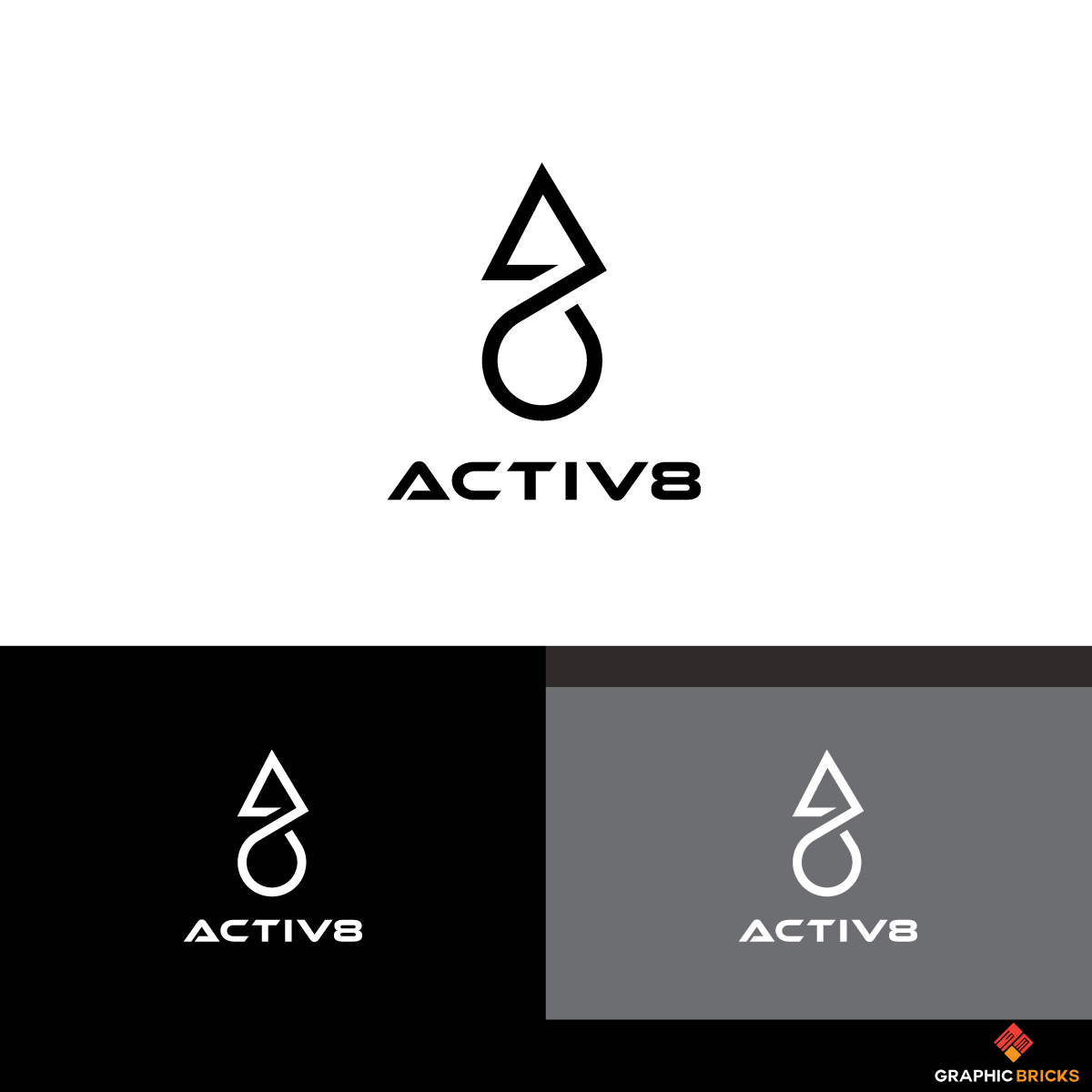 Logo Design by Graphic Bricks for Activ8 Wear | Design #21661805
